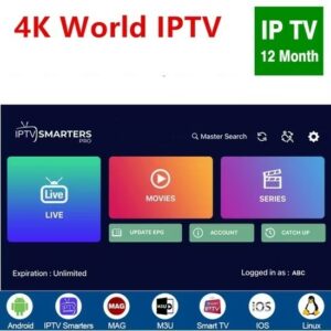 4K IPTV Subscription – 12 Months | Worldwide Access & Free Trial